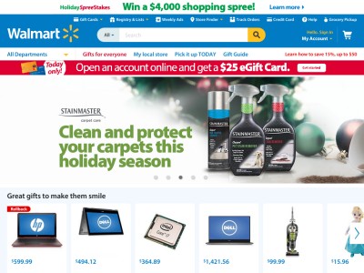 Walmart Online Shopping All Departments